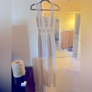 Free People Crochet Maxi Tank Dress